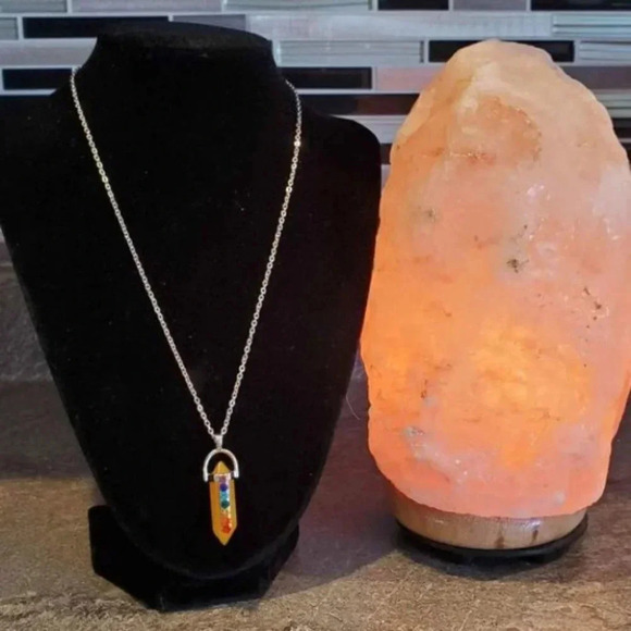 Orange Topaz Chakra Pendant - Picture 3 of 6